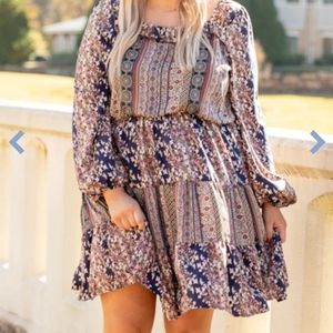 Chic Soul, Burning Desire Dress, Navy